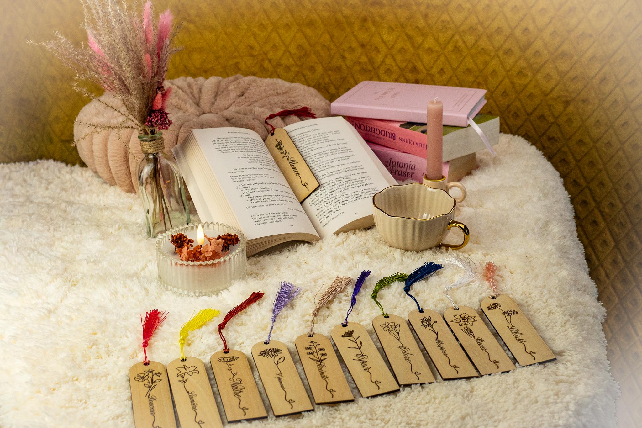 Marque page fleur